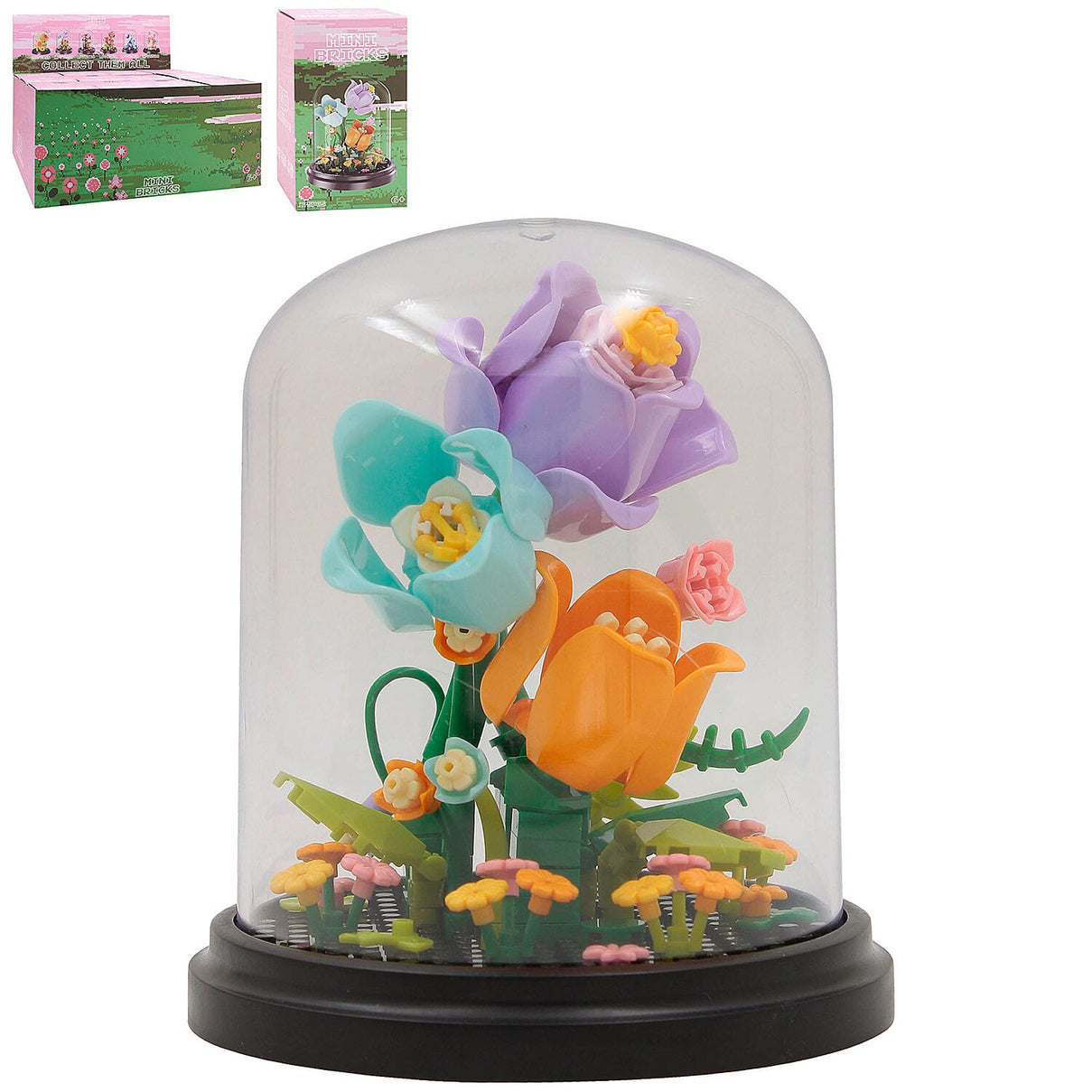 Minibricks Colourful Tulips with a Dome 8296465 0