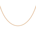 9K Rose Gold  Chain (Size - 16),  Gold Wt. 2.5 Gms