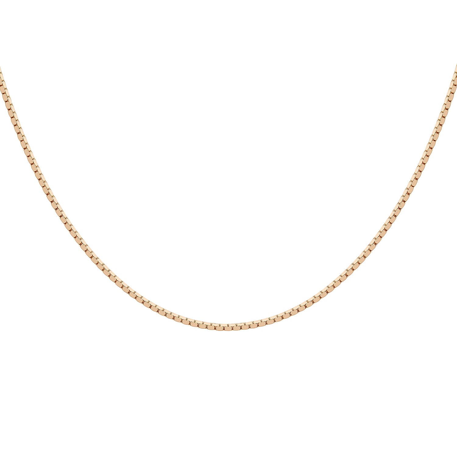 Mirror Box Chain 16 Inch in 9K Rose Gold 7582357 0