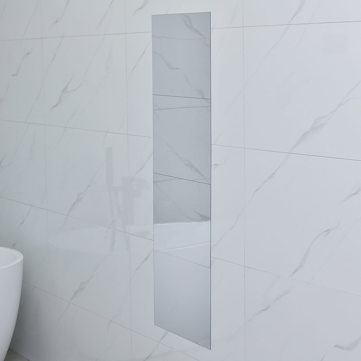 Self-Adhesive Mirror Sheets (Pack of 4) 7646230 1