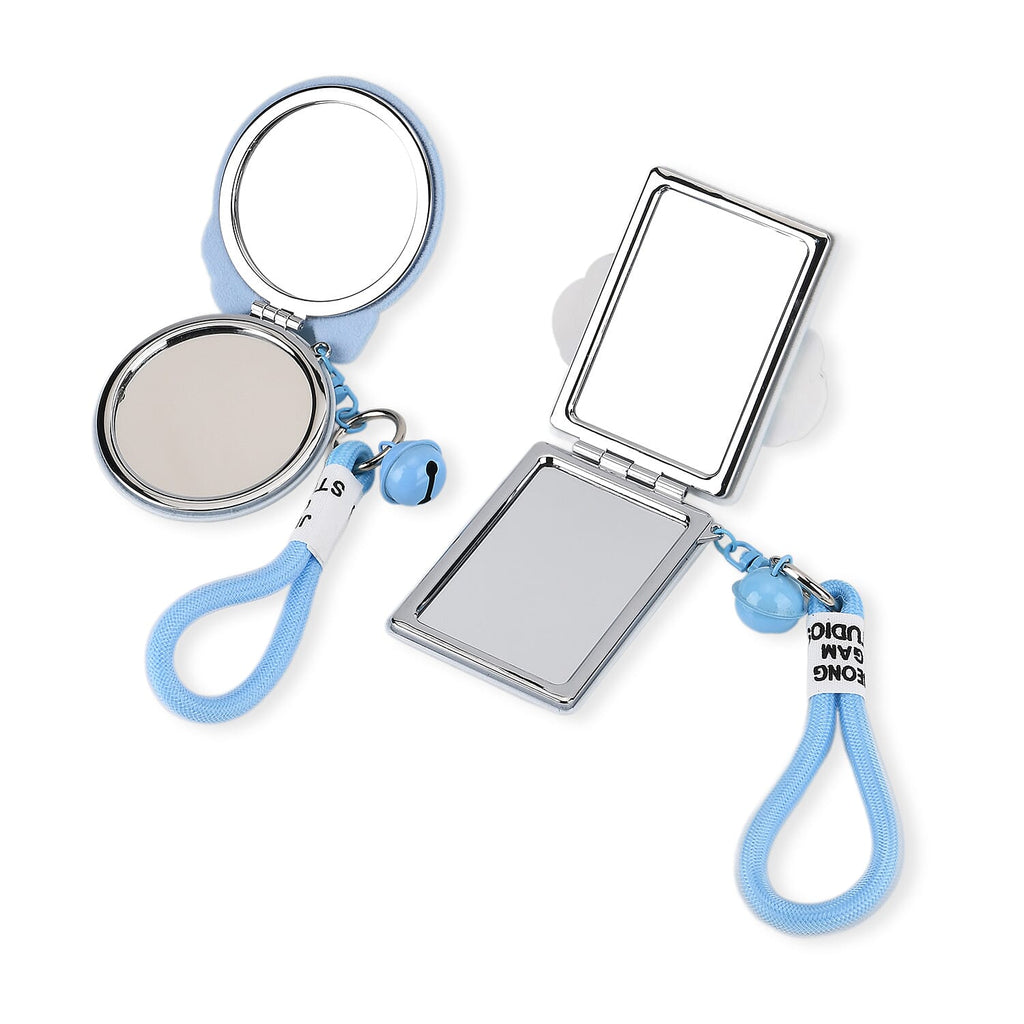 Set of 2 - 3D Character Design Compact Mirrors - Blue