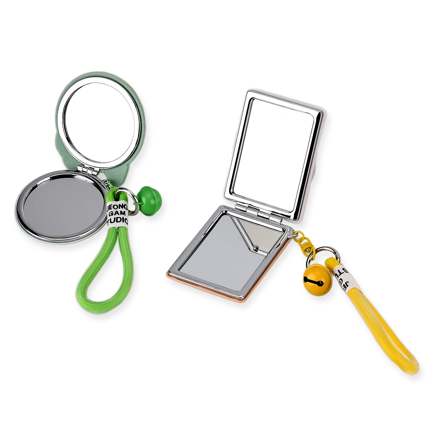 Set of 2 - 3D Character Design Compact Mirrors - Yellow &amp; Green 8426971 5