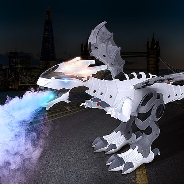 Mist Spray Dragon Toy for Kids with Simulation Roaring, Spraying, Shaking Head, Red Light and Sound 7274798 1