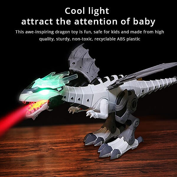 Mist Spray Dragon Toy for Kids with Simulation Roaring, Spraying, Shaking Head, Red Light and Sound 7274798 5