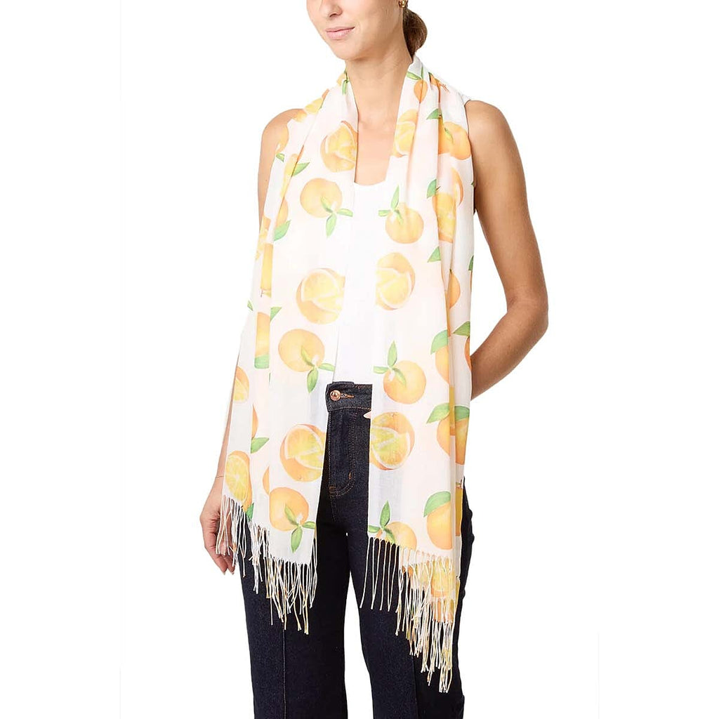 Misumi Orange Print Scarf