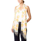 Misumi Orange Print Scarf