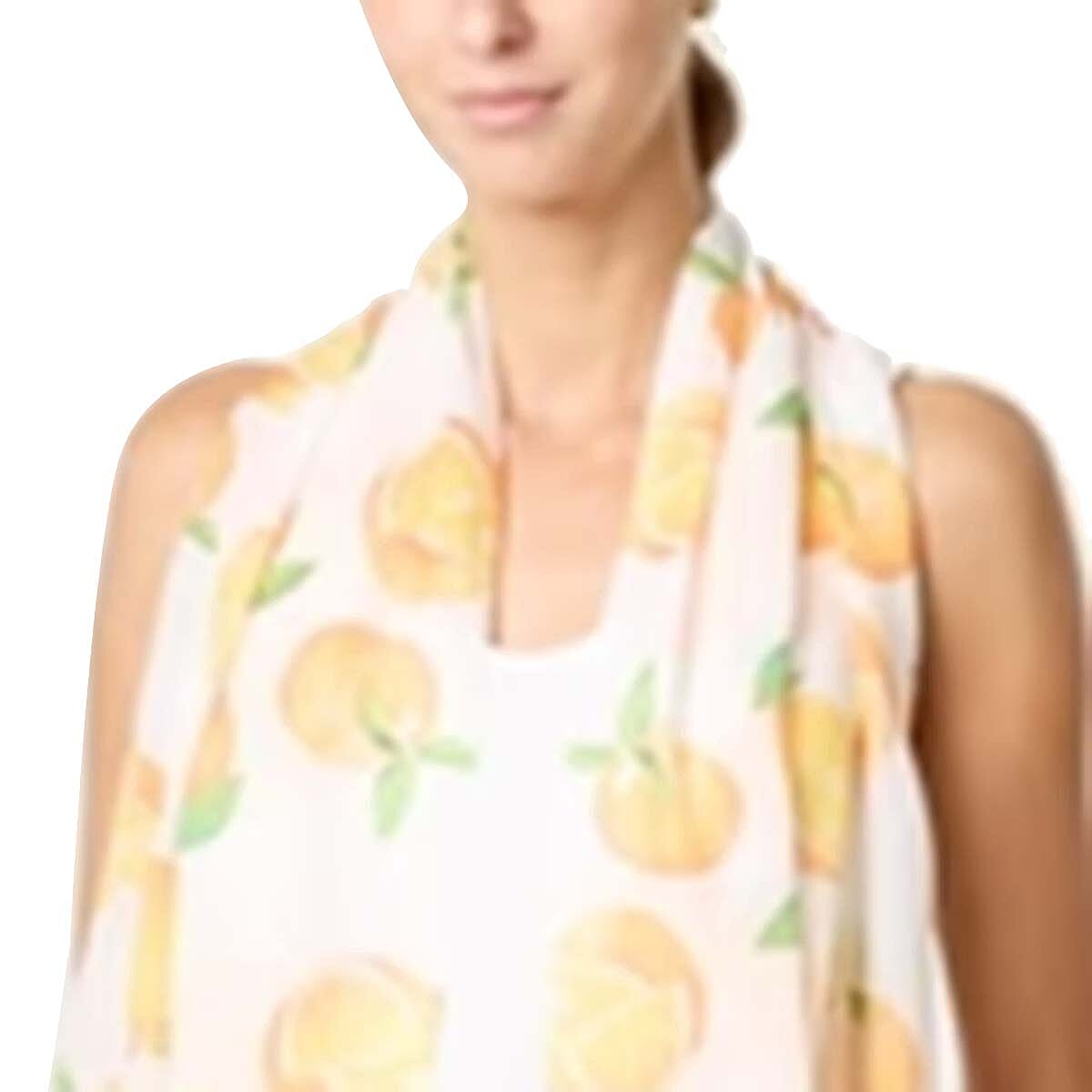Misumi Orange Print Scarf 8530200 2