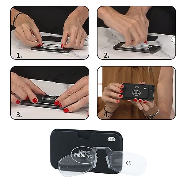 Mobileyes Pince Nez Ultra Thin and Light Reading Glasses +1.50 6281199 1