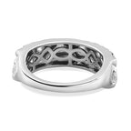 Moissanite Ring in Platinum Overlay Sterling Silver 1.46 Ct.