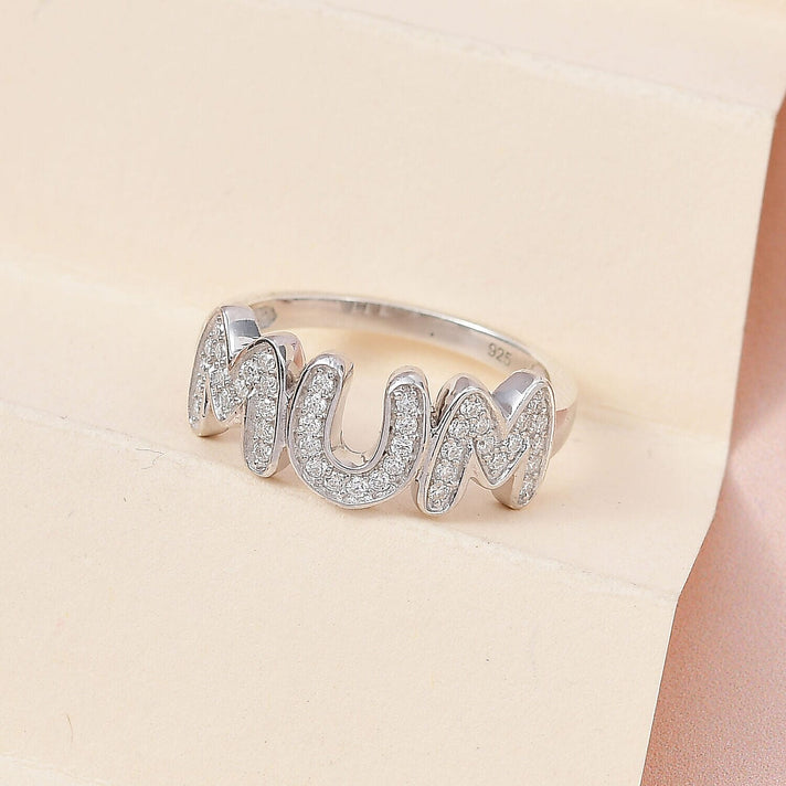 Moissanite Cluster Ring in Platinum Sterling Silver 7370657 2