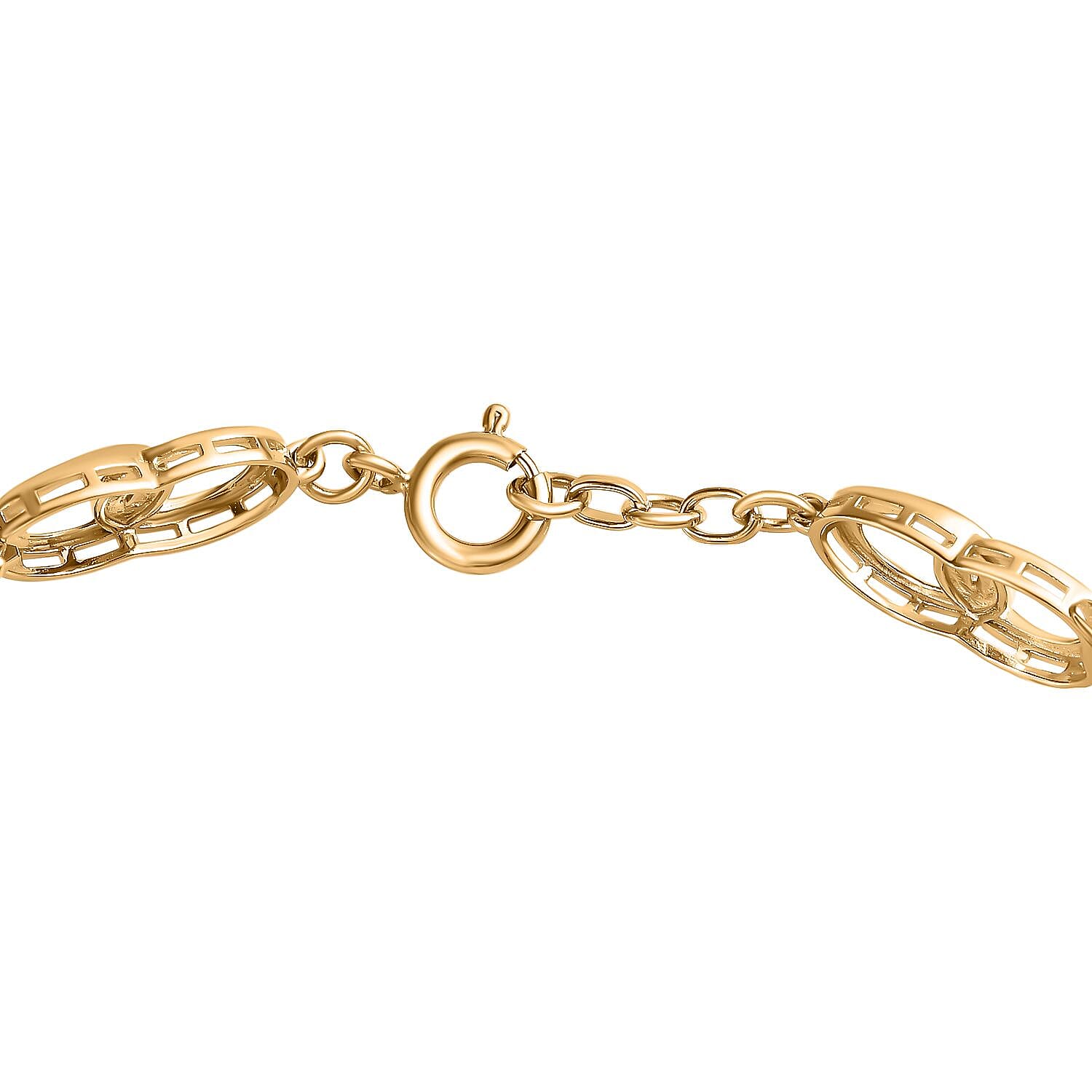 GP Celestial Dream Collection - Moissanite Bracelet (Size - 8) in 18K Yellow, Rose Gold Vermeil &amp; Platinum Plated Sterling Silver 3.13 Ct, Silver Wt. 18.05 Gms 7732013 3