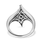 GP Celestial Dream Collection - Moissanite Ring in Platinum Overlay Sterling Silver 1.46 Ct