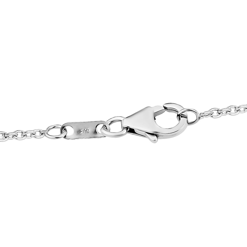 GP Amore Heart Collection - Moissanite Heart Pendant with Chain (Size 20) in 18K Vermeil YG, RG & Rhodium Plated Sterling Silver