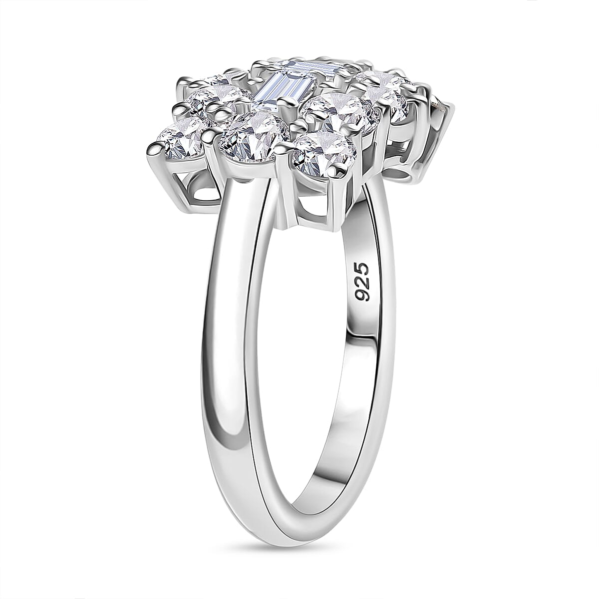 Moissanite Boat Ring in Sterling Silver 2.32 Ct. 8049718 4