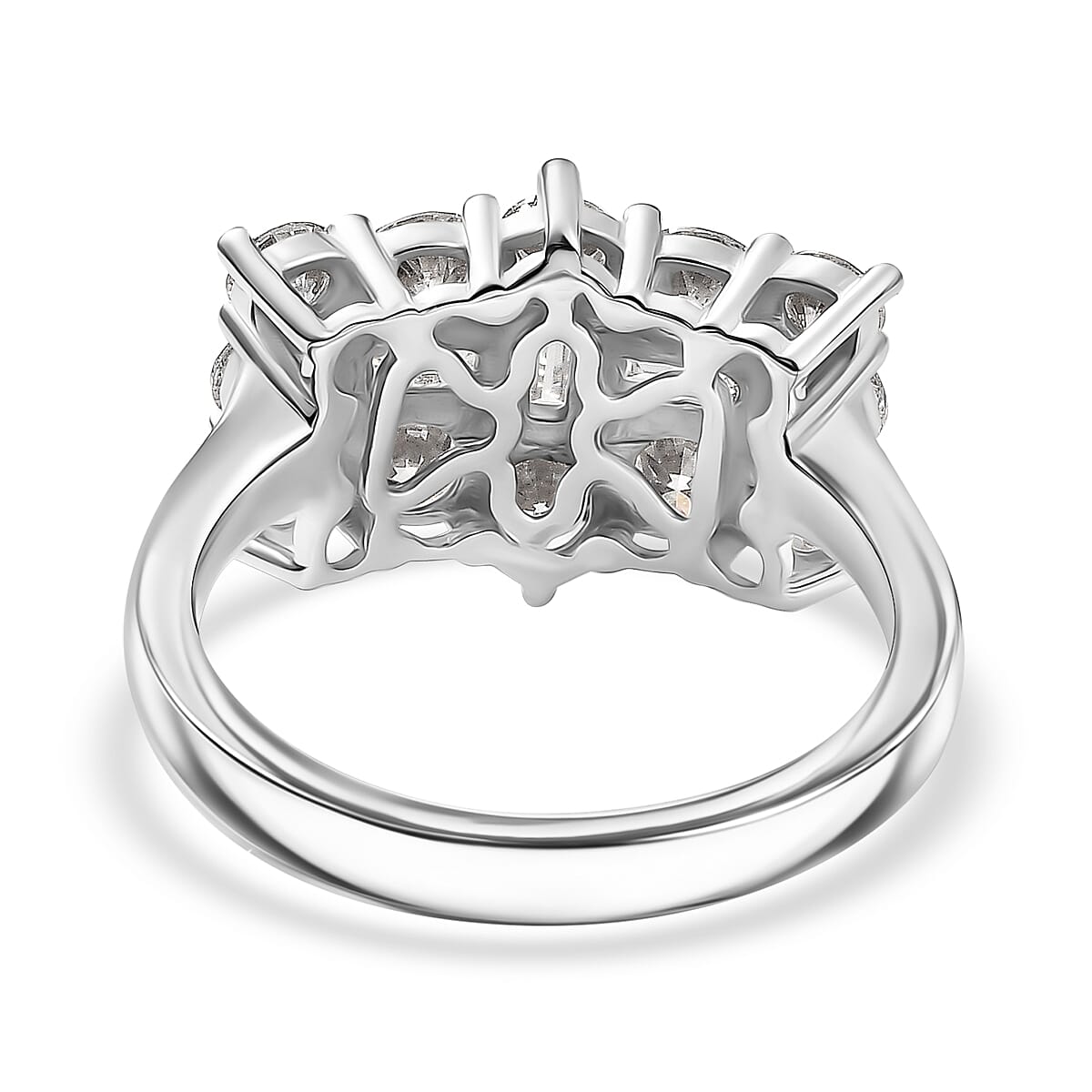 Moissanite Boat Ring in Sterling Silver 2.32 Ct. 8049718 5