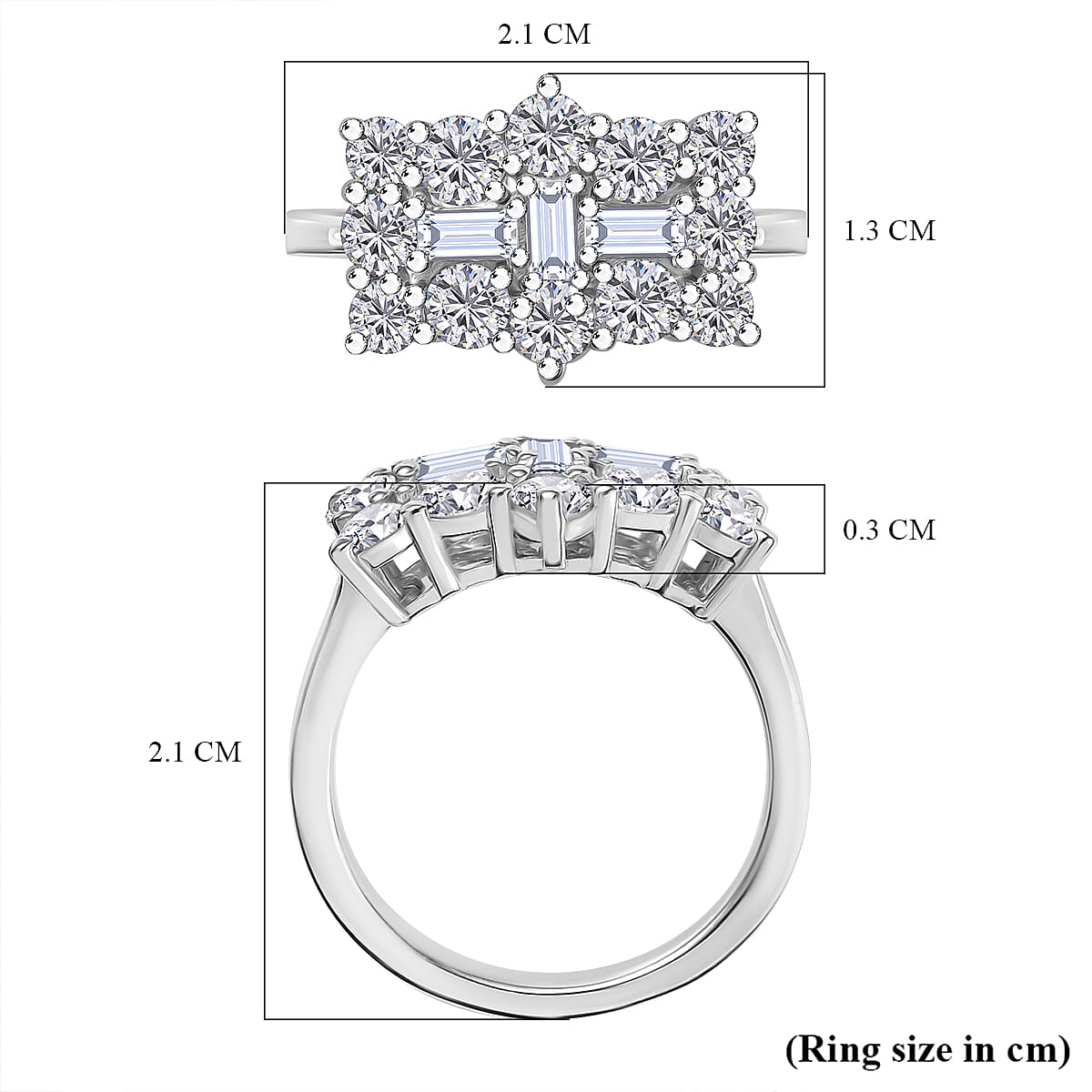 Moissanite Boat Ring in Sterling Silver 2.32 Ct. 8049718 6