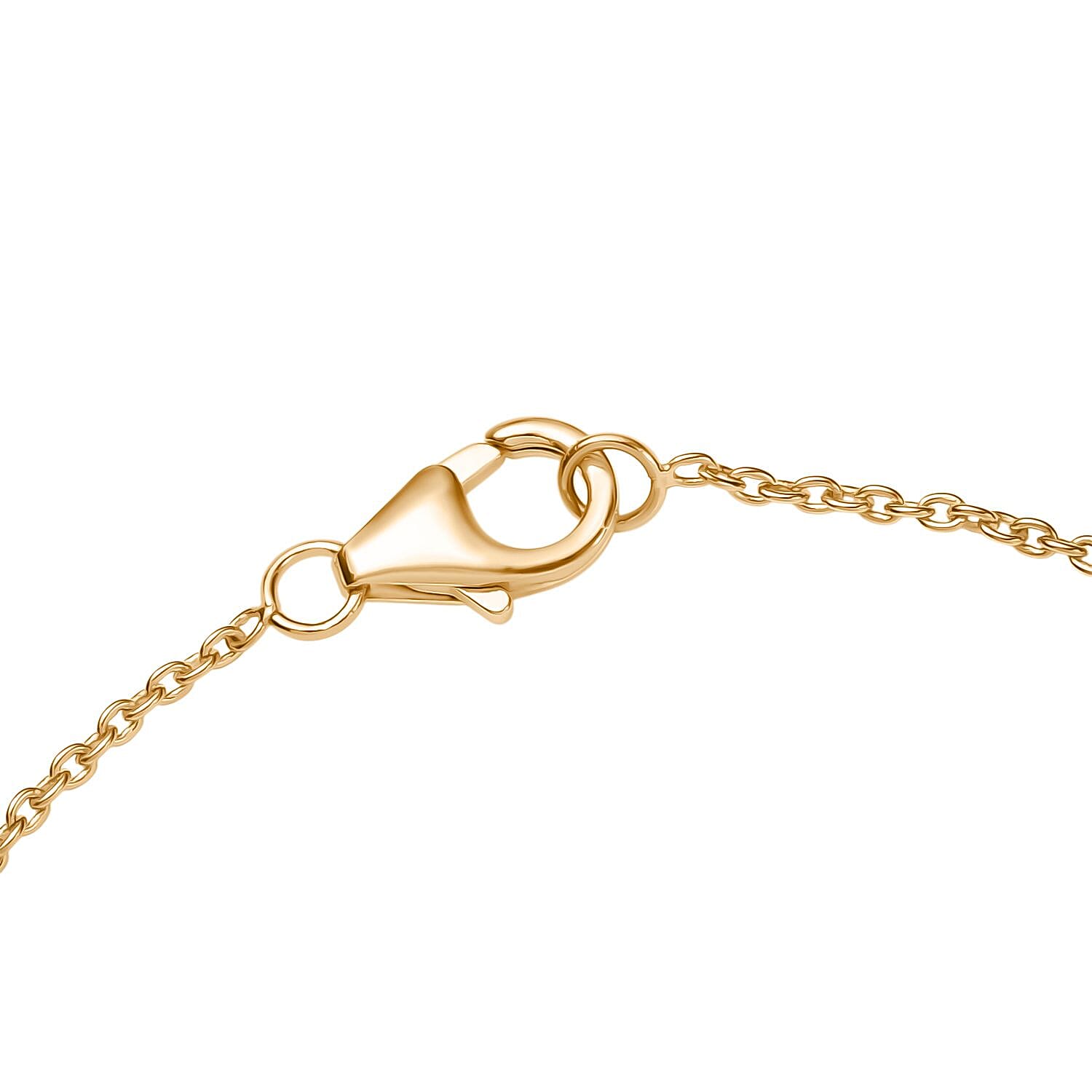Moissanite Chain Bracelet (Size - 7.5) with Lobster Clasp in 18K Vermeil Yellow Gold Over Sterling Silver 8137305 4