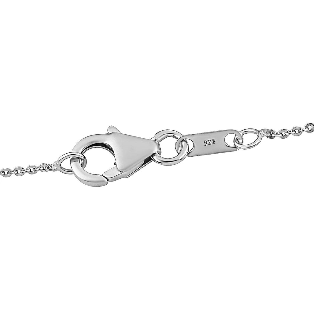 Moissanite Pendant with Chain (Size 20) in 18K Vermeil Yellow Gold & Platinum Plated Sterling Silver