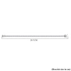 Moissanite Tennis Bracelet (Size - 7.5) in Platinum Overlay Sterling Silver 6.32 Ct, Silver Wt. 11.02 Gms