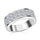 White Moissanite Band Rings