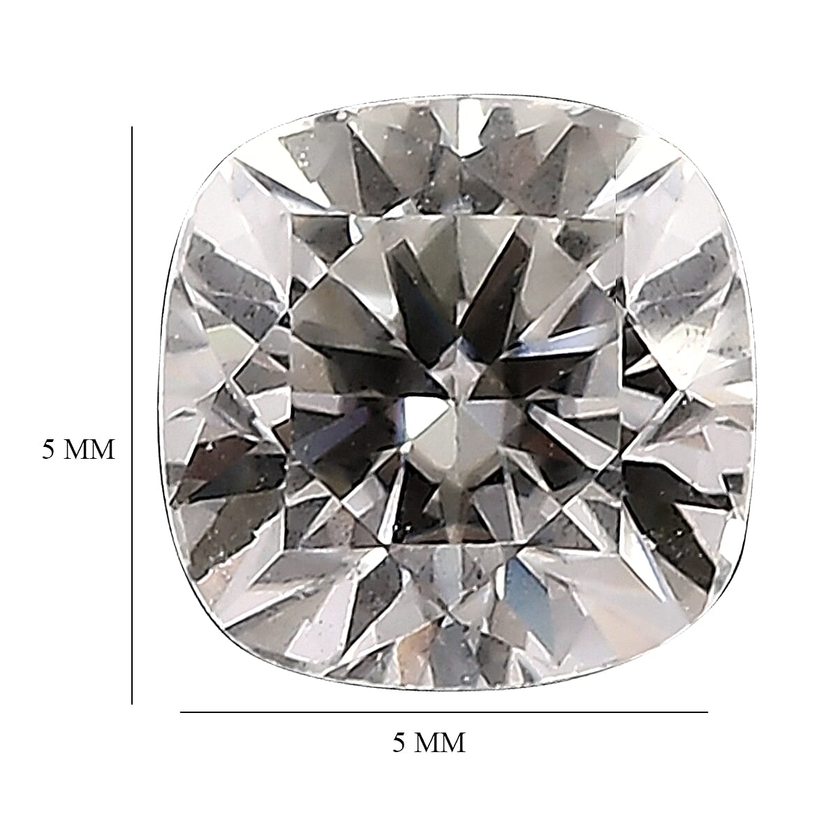 0.57 Ct. Moissanite Loose Gemstone in Cushion Shape (5x5 mm) 8072243 4