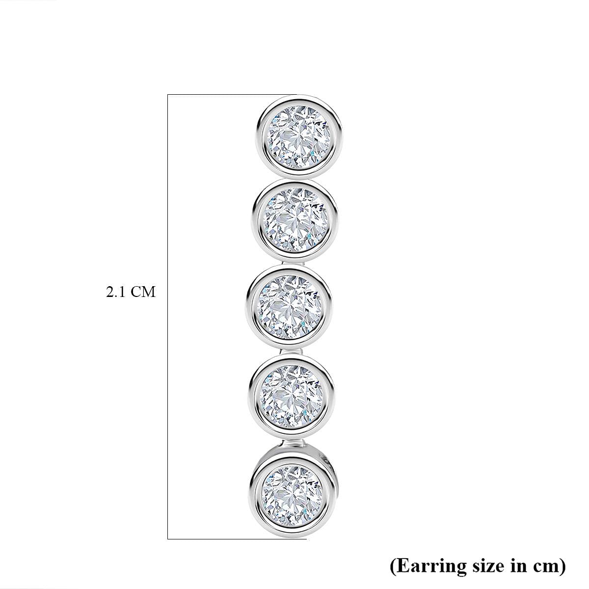Moissanite Dangle Earrings in Platinum Overlay Sterling Silver 7668946 6