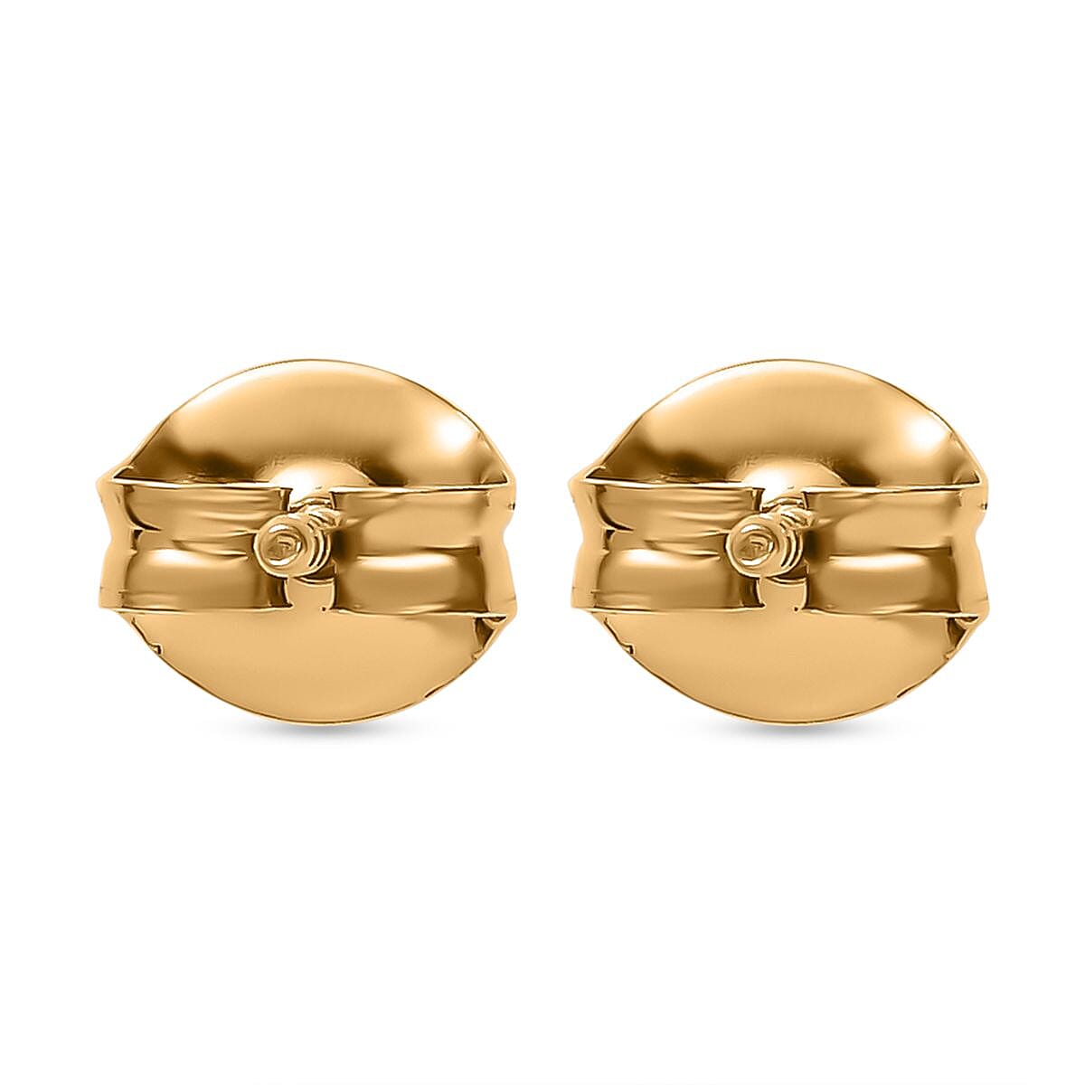 Moissanite Stud Earrings in 14K Yellow Gold Overlay Sterling Silver 7850793 5