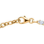 Moissanite Fancy Bracelet With Lobaster Clasp (Size - 7.5) in 18K Vermeil Yellow Gold Plated Sterling Silver 3.02 Ct