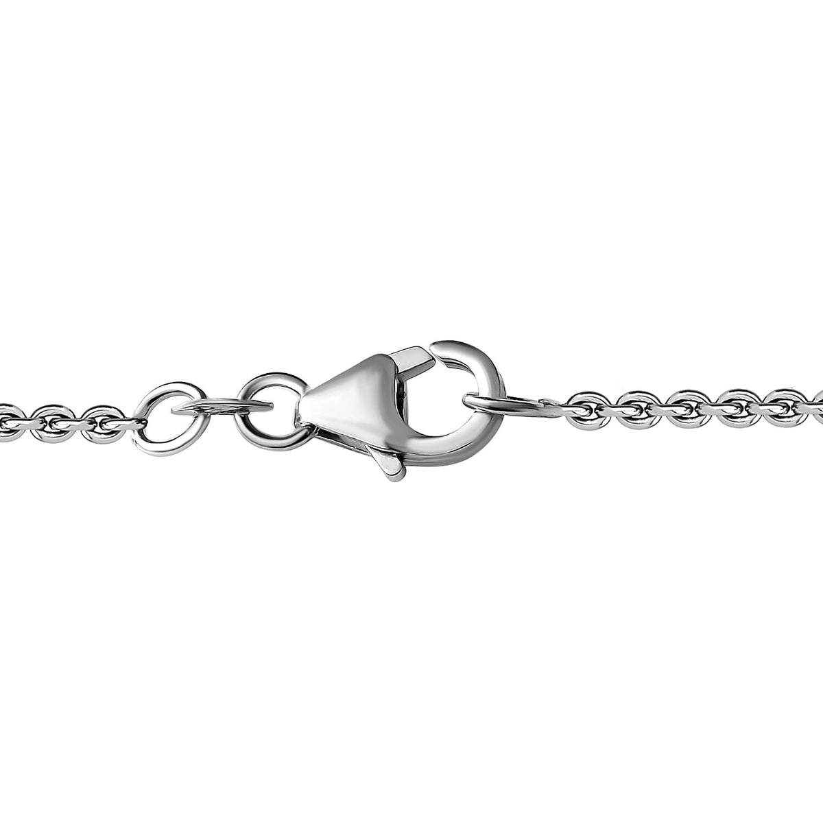Moissanite Bowknot Necklace (Size - 20) in Platinum Overlay Sterling Silver 7753566 6