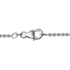 Moissanite Bowknot Necklace (Size - 20) in Platinum Overlay Sterling Silver