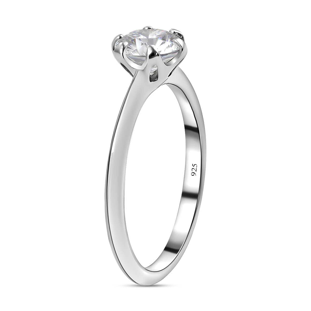 Moissanite Solitaire Ring in Sterling Silver 1.72 ct. 7211207 3