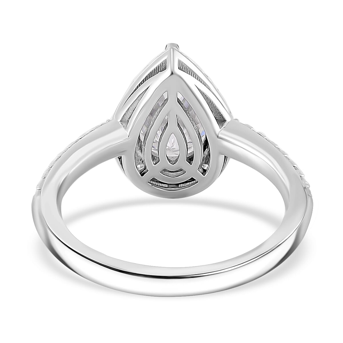 RADIANTA GRA Certified Moissanite D-VVS1 Ring in Rhodium Overlay Sterling Silver 2.42 Ct. 8086459 4
