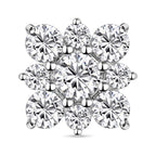 Moissanite Pendant in Platinum Overlay Sterling Silver 1.75 Ct.