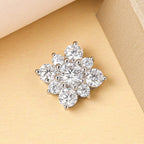 Moissanite Pendant in Platinum Overlay Sterling Silver 1.75 Ct.