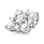 Moissanite Pendant in Platinum Overlay Sterling Silver 1.75 Ct.