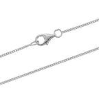 D'Joy Moissanite Lily Pendant with Chain (Size - 18) in Rhodium Overlay Sterling Silver 6.00 Ct.