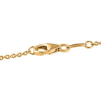 Moissanite Cross Pendant with Chain (Size 20) in 18K YG Vermeil Plated Sterling Silver