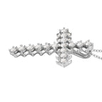 Moissanite Pendant with Chain (Size 20) in Platinum Overlay Sterling Silver 3.30 Ct