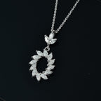 Moissanite Pendant with Chain (Size 20) in Platinum Overlay Sterling Silver 1.00 Ct.