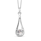 Moissanite Pendant with Chain (Size 20) in Platinum Overlay Sterling Silver 1.50 Ct.