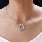 Moissanite Baguette Pendant with Chain (Size 20) in Platinum Overlay Sterling Silver 2.20 Ct