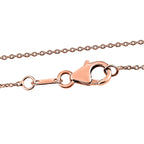 Moissanite Solitaire Pendant with Chain (Size 20) in 18K Vermeil Rose Gold Plated Sterling Silver 1.10 Ct.