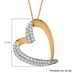Moissanite Pendant with Chain (Size 20) in Vermeil YG Sterling Silver
