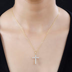 Moissanite Pendant with Chain (Size 20) in Vermeil YG Sterling Silver  1.200  Ct.