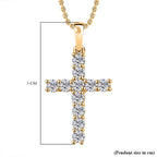 Moissanite Pendant with Chain (Size 20) in Vermeil YG Sterling Silver  1.200  Ct.