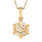 Moissanite Pendant with Chain (Size 20) in Vermeil YG Sterling Silver  3.000  Ct.
