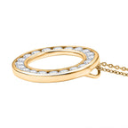 Moissanite Pendant with Chain (Size 20) in 18K YG Plating Sterling Silver 1.2  Ct.