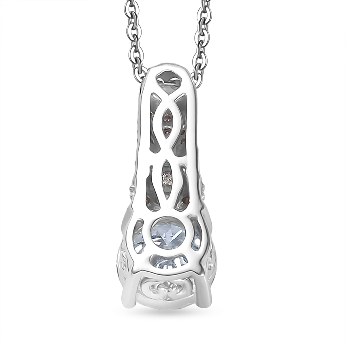 D'joy 1.7 Ct. Moissanite Solitaire set(cp) in Rhodium Sterling Silver 4422712 5