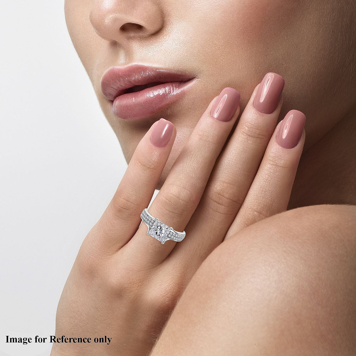 Moissanite Ring in Rhodium Overlay Sterling Silver 2.35 Ct. 7269960 4