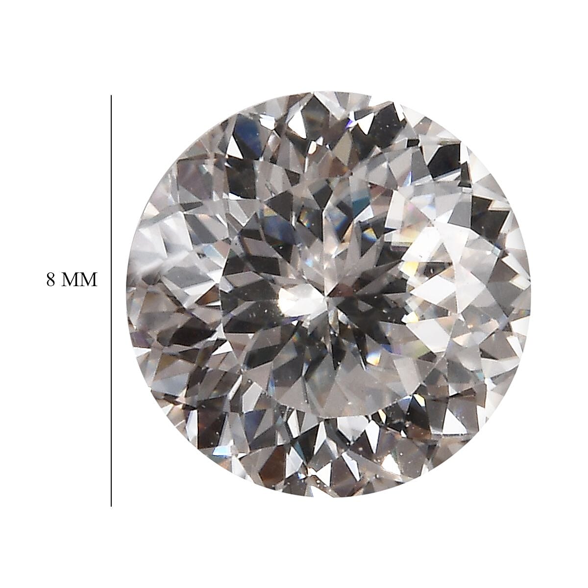 Moissanite Loose Gemstone in Round Shape (8mm) 7932413 5